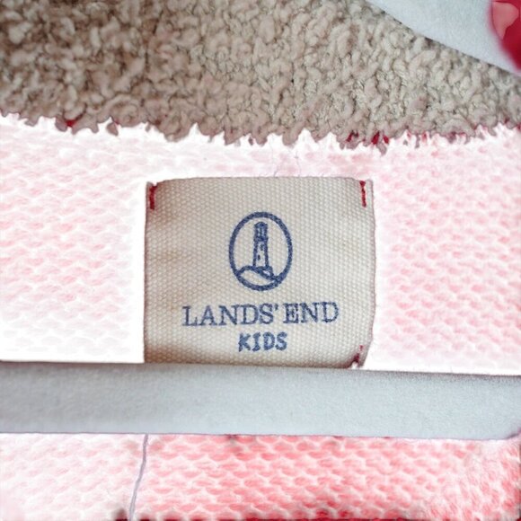 Lands End Kids Red Sweater With Button-Up Collar & Two-Tone Cuffs Sz 2-3‎ - Picture 3 of 8